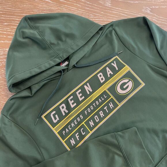 Green Bay Packers MEDIUM Women's Green‎ Hoodie Sweatshirt NFL ~ EXCELLENT & FAST - Picture 1 of 9